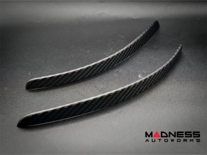 FIAT 500 Splashguards in Carbon Fiber - Set of 2 - Matte Finish